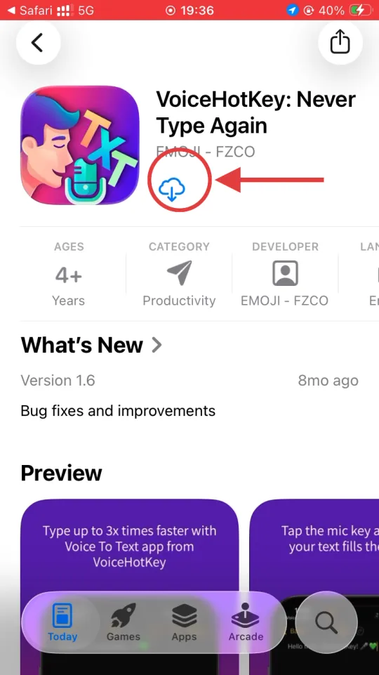iOS App Store 中的 VoiceHotKey