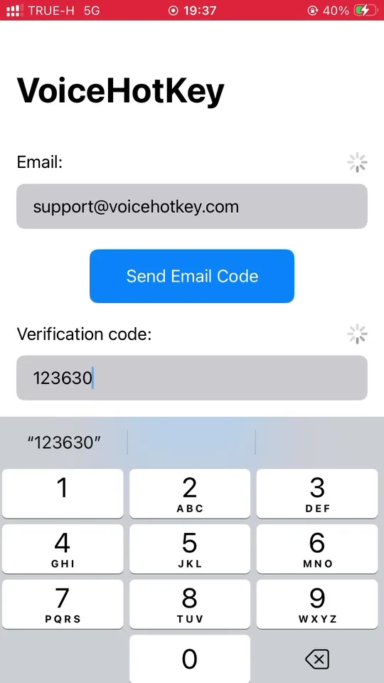 已输入验证码，Log in 按钮